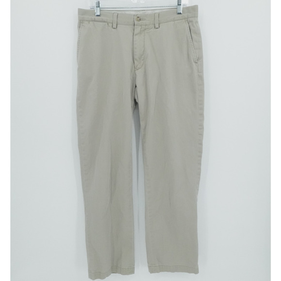 Polo Ralph Lauren Pants Mens 34x29 Beige Relaxed Fit‎ Chino Preppy Office Casual - Picture 1 of 13